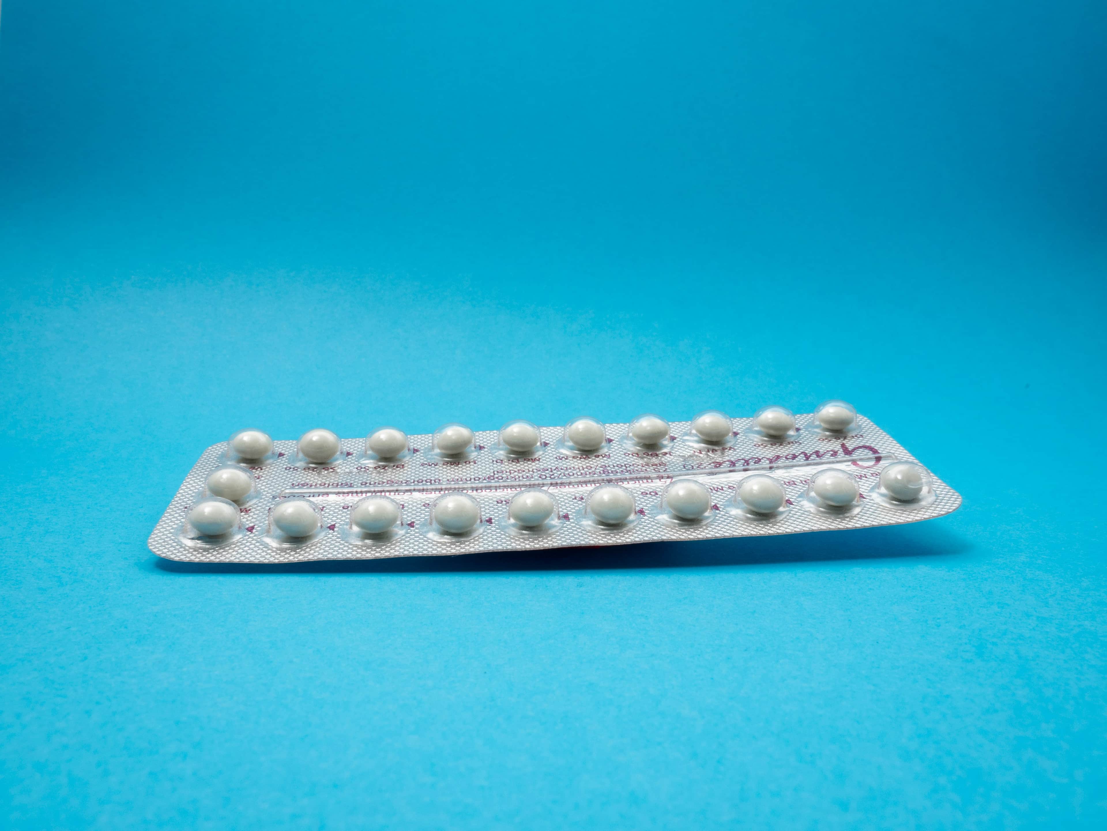 A blister pack of pills.