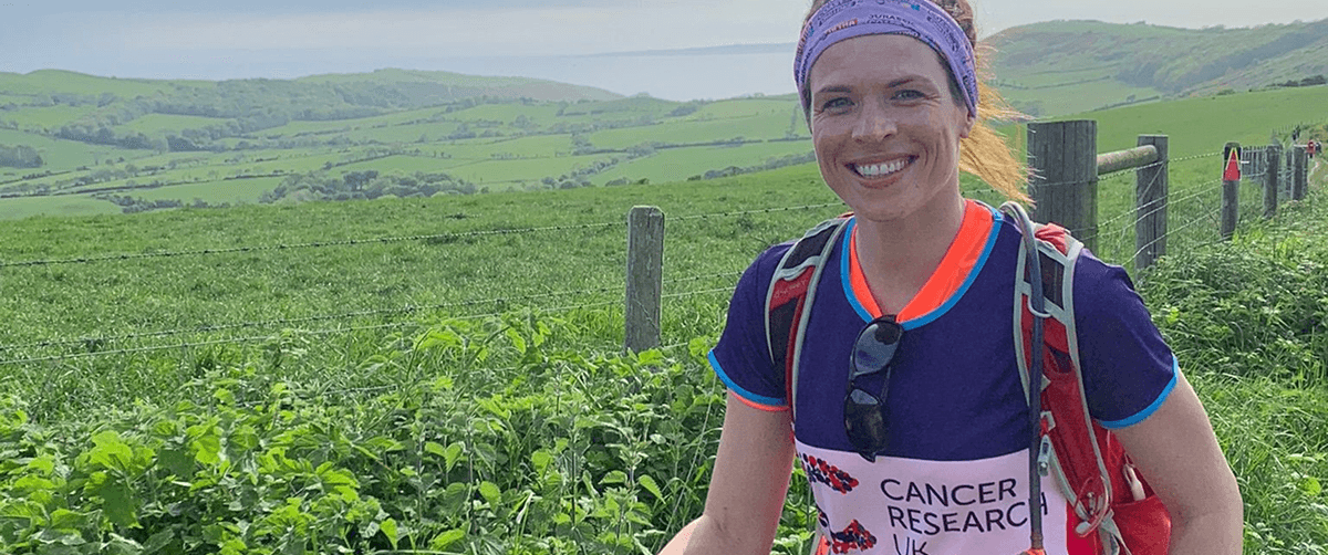 A photo of Fiona on a trek.