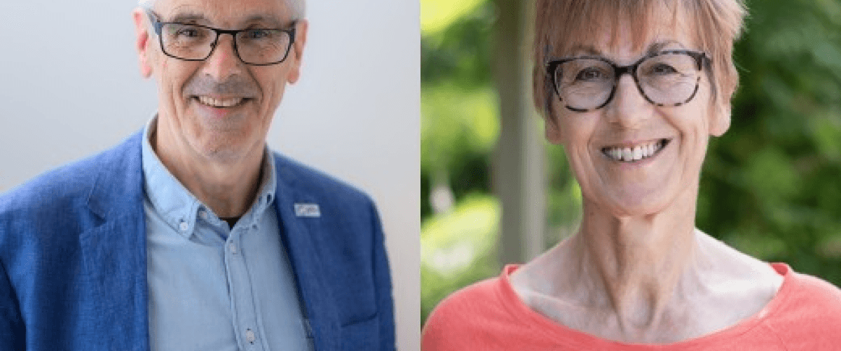 A photo of Sue and Patrick.