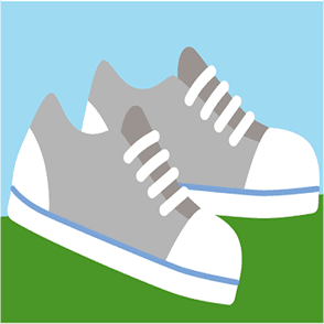 Sneakers illustration badge.